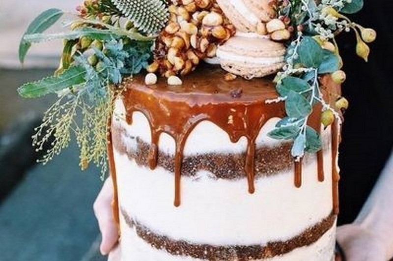bolo drip cake casamento