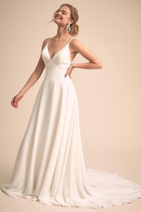 vestido de noiva minimalista com renda