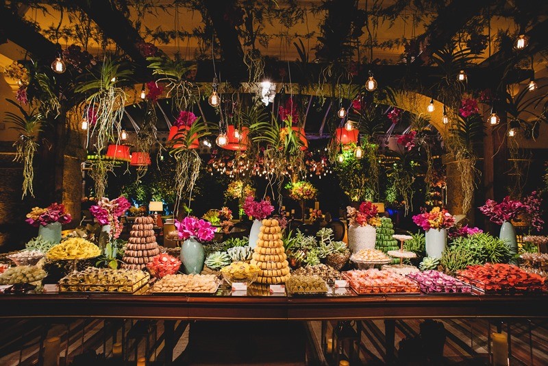 tendências para mesa de doces para casamento