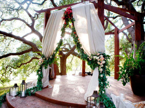 casamento ao ar livre com gazebo